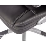 81917 - SILLON EJECUTIVO RESP ALTO VINIPIEL GOLDEN NEGRO C/ BRAZOS ABATIBLES