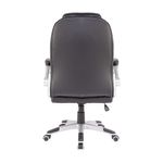 81922 - SILLON EJECUTIVO RESP ALTO VINIPIEL GOLDEN NEGRO C/ BRAZOS ABATIBLES