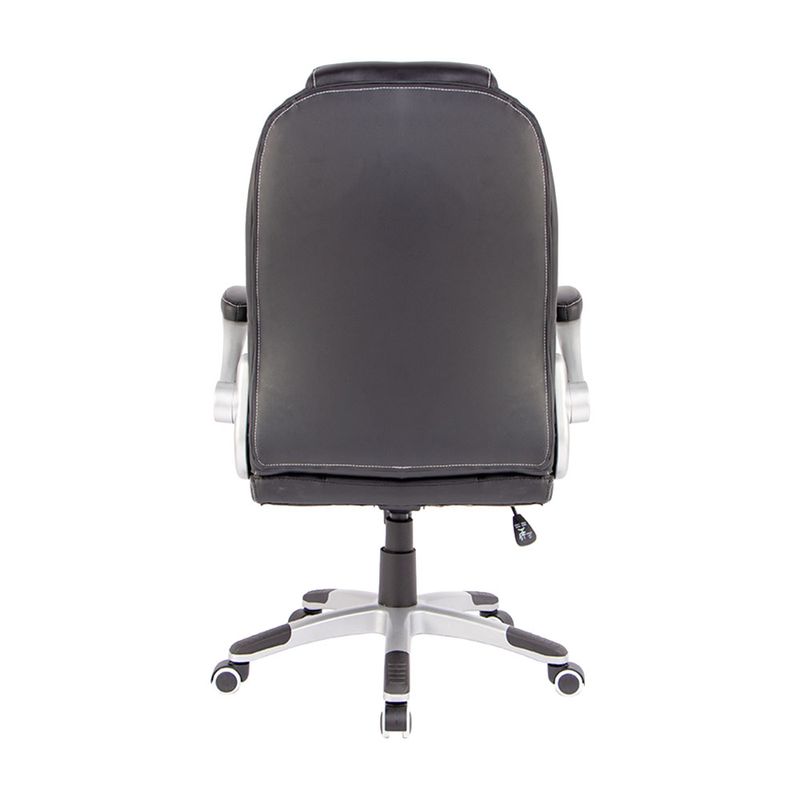 81922 - SILLON EJECUTIVO RESP ALTO VINIPIEL GOLDEN NEGRO C/ BRAZOS ABATIBLES