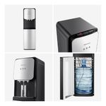 82003 - DISPENSADOR DE AGUA FRIA Y CALIENTE DE PISO HISENSE NEGRO/PLATA, COMPRESOR, GARRAFON OCULTO