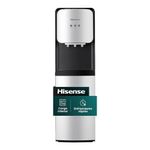 81982 - DISPENSADOR DE AGUA FRIA Y CALIENTE DE PISO HISENSE NEGRO/PLATA, COMPRESOR, GARRAFON OCULTO