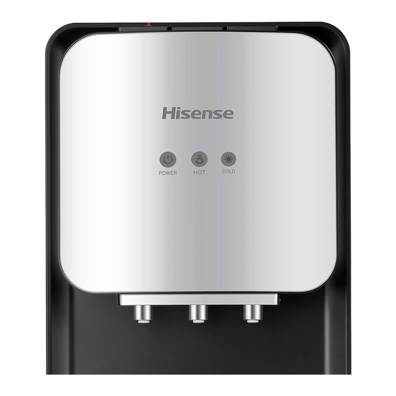 82004 - DISPENSADOR DE AGUA FRIA Y CALIENTE DE PISO HISENSE NEGRO/PLATA, COMPRESOR, GARRAFON OCULTO