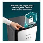 82006 - DISPENSADOR DE AGUA FRIA Y CALIENTE DE PISO HISENSE NEGRO/PLATA, COMPRESOR, GARRAFON OCULTO