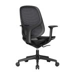82056 - SILLON EJECUTIVO RESPALDO ALTO CON BRAZOS MALLA NEGRO  VENTO