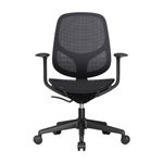 82058 - SILLON EJECUTIVO RESPALDO ALTO CON BRAZOS MALLA NEGRO  VENTO