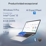 82345 - Laptop Asus Expertbook P1403CVA-i58G512-P1 CORE I5 13420H 8GB 512GB 2280 SSD 14 0" WIN11 PRO BLACK Wi-Fi 6E