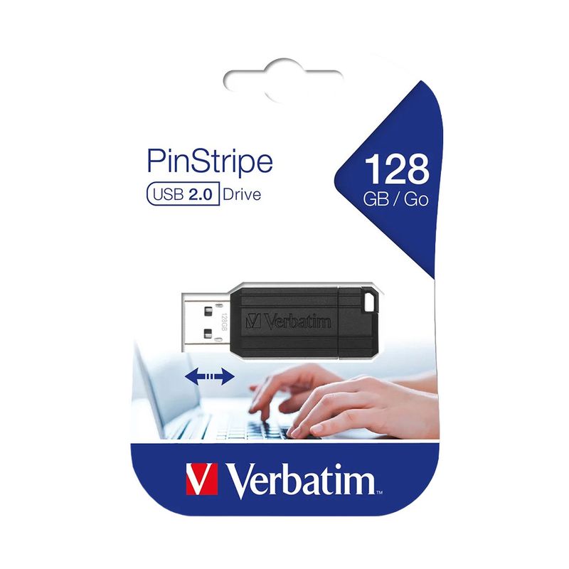 78921 - MEMORIA USB 128GB 2 0 VERBATIM SLIDER, NEGRO