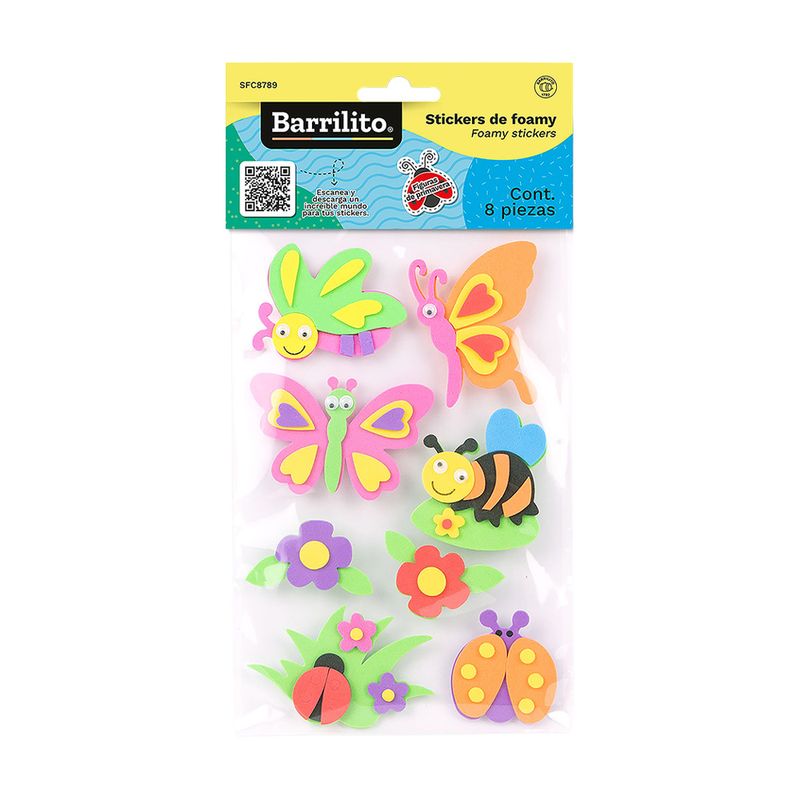 81991 - STICKERS FOAMY PRIMAVERA BARRILITO