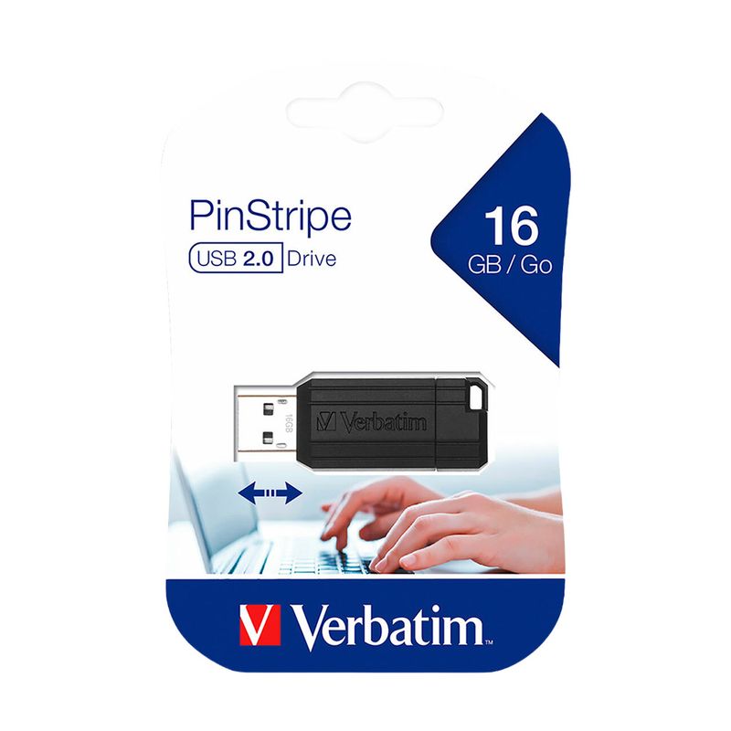 78918 - MEMORIA USB 16GB 2 0 VERBATIM SLIDER, NEGRO