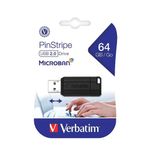 78920 - MEMORIA USB 64GB 2 0 VERBATIM SLIDER, NEGRO