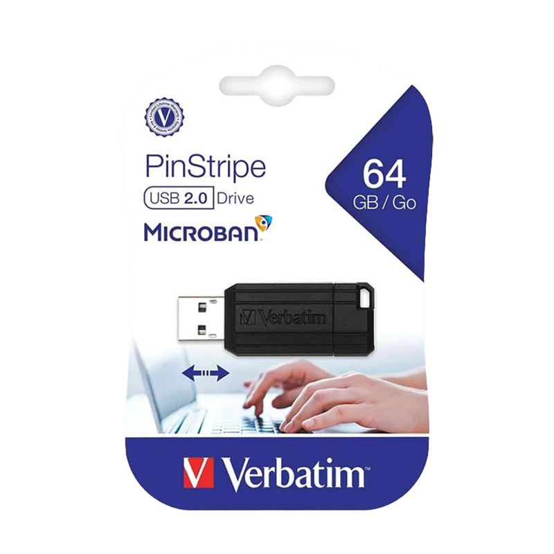 78920 - MEMORIA USB 64GB 2 0 VERBATIM SLIDER, NEGRO