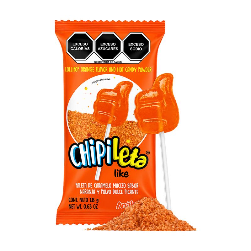 53521 - PALETA CHIPILETA NARANJA 18GR