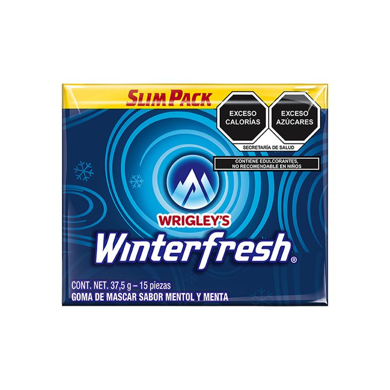 46758 - GOMA DE MASCAR WINTERFRESH EMBOSSING 40 5GR