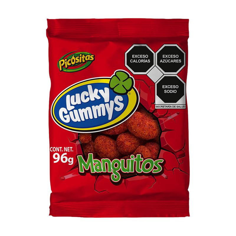 46787 - LUCKY GUMMYS MANGUITOS 96 GR