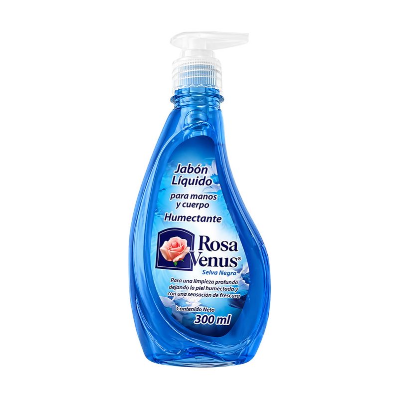 56253 - JABON LIQUIDO PARA MANOS Y CUERPO 300 ML ROSA VENUS SELVA NEGRA
