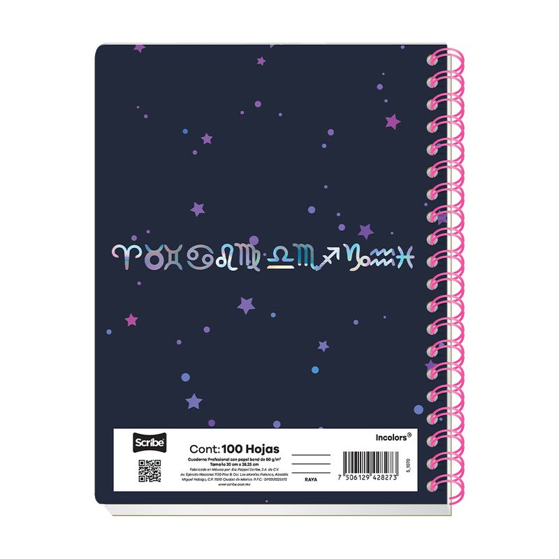83052 - CUADERNO PROFESIONAL 100H C-7 INCOLORS