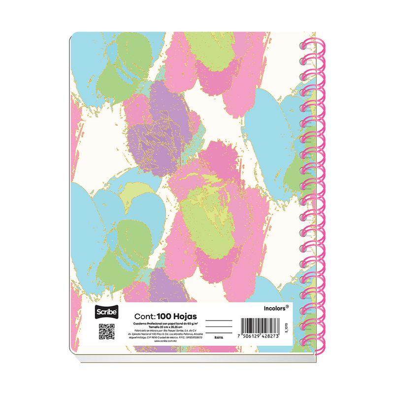 83048 - CUADERNO PROFESIONAL 100H C-7 INCOLORS