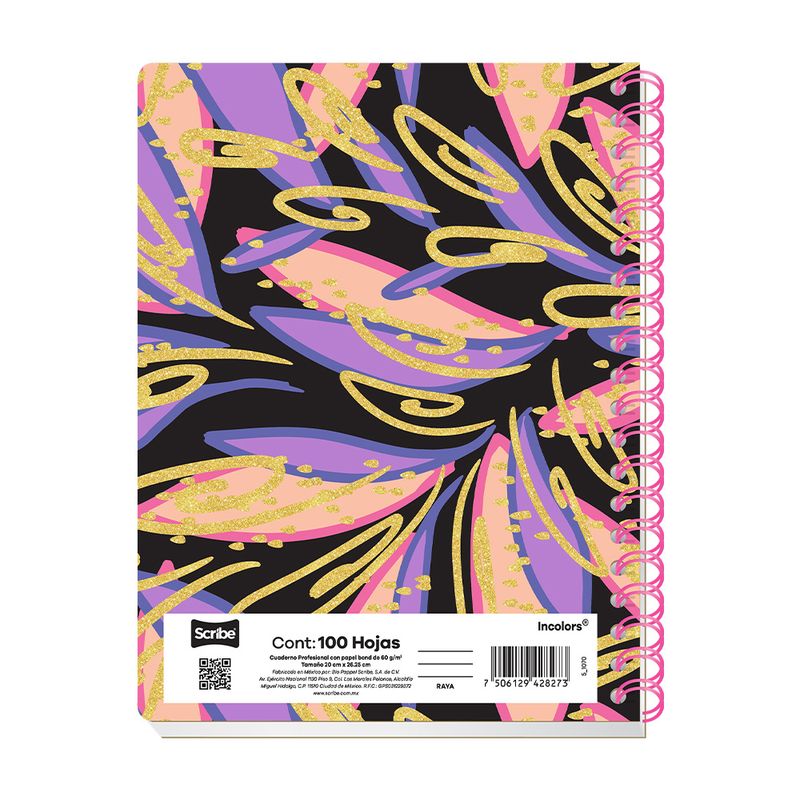 83044 - CUADERNO PROFESIONAL 100H C-7 INCOLORS