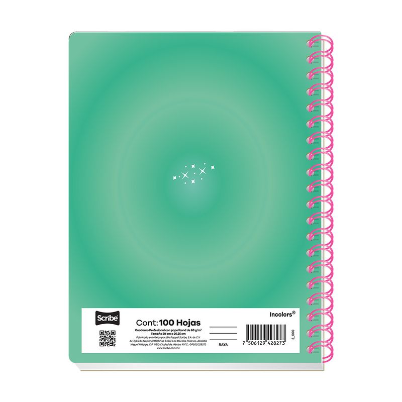 83043 - CUADERNO PROFESIONAL 100H C-7 INCOLORS