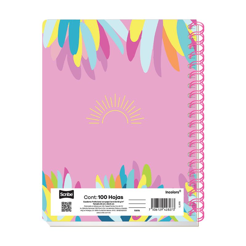 83050 - CUADERNO PROFESIONAL 100H C-7 INCOLORS