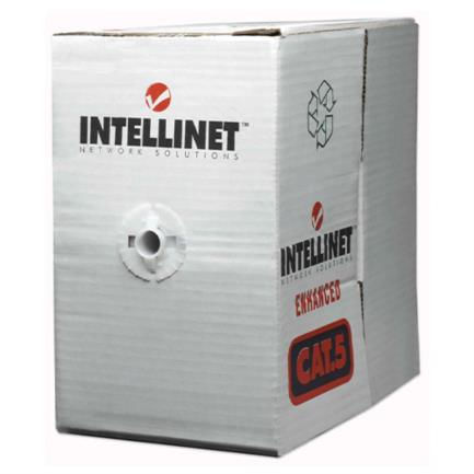83789 - Bobina Cable Intellinet Cat 6 CCA 305m Sólida Color Gris