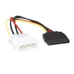 83911 - Cable Corriente Manhattan HDD SATA 15 Pines/Molex 4 Pines