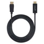 83913 - Cable Manhattan DisplayPort/HDMI M-M 1080p1m Color Negro