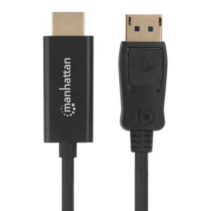 83919 - Cable Manhattan DisplayPort/HDMI M-M 1080p3m Color Negro