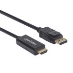 83920 - Cable Manhattan DisplayPort/HDMI M-M 1080p3m Color Negro