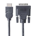 83928 - Cable Manhattan para Monitor HDMI/DVI-D M-M1 8m Color Negro