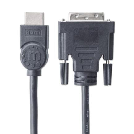 83928 - Cable Manhattan para Monitor HDMI/DVI-D M-M1 8m Color Negro
