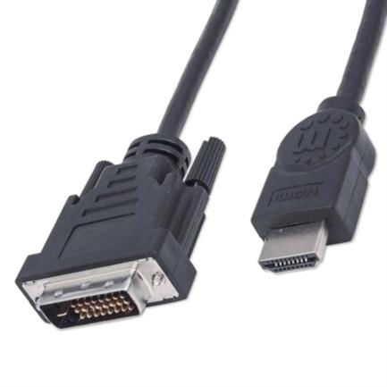 83929 - Cable Manhattan para Monitor HDMI/DVI-D M-M1 8m Color Negro