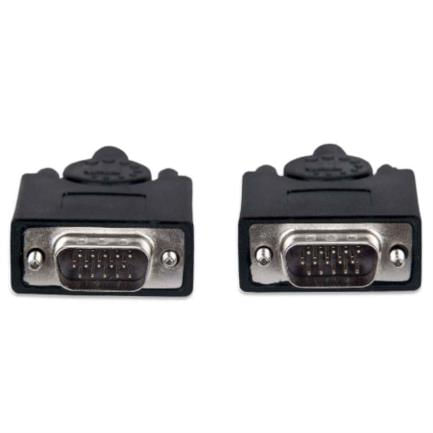 84592 - Cable Manhattan para Monitor SVGA HD15 M-M 20m Color Negro