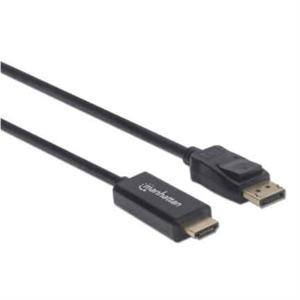 84593 - Cable Manhattan Displayport-M a HDMI-M 4K 1 8m Color Negro