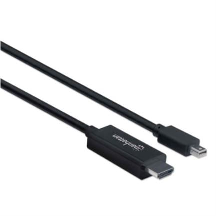 84654 - Cable Manhattan Mini DisplayPort a HDMI 1080p 1 8m Color Negro