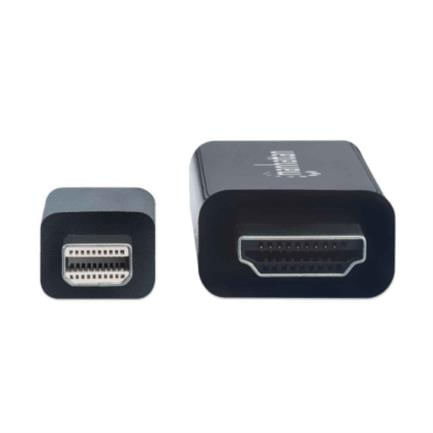 84656 - Cable Manhattan Mini DisplayPort a HDMI 1080p 1 8m Color Negro