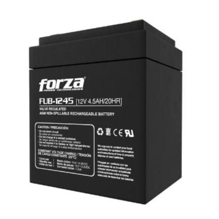 85219 - Batería Forza FUB-1245 Sellada de Plomo-Ácido Recargable 12V 4 5Ah AGM Sin Mantenimiento Negro