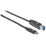 84787 - Cable Manhattan Dispositivos USB-C 3 1 Súper Velocidad 2m Color Negro