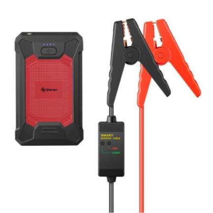 85076 - Arrancador Steren para Auto Compacto o SUV Power Bank Linterna LED