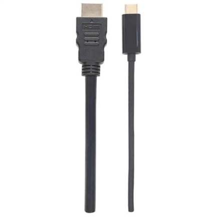 84796 - Cable Manhattan Adaptador USB-C a HDMI 4K Salida 1m Color Negro