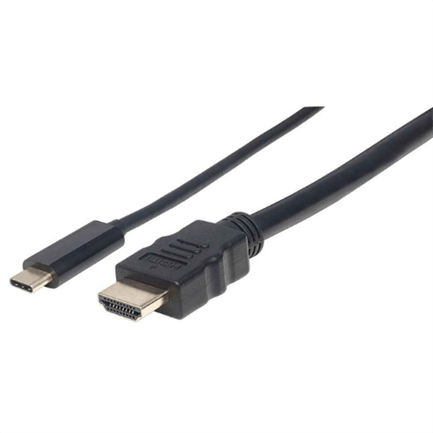 84802 - Cable Manhattan Adaptador USB-C a HDMI 4K Salida 2m Color Negro