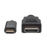 84801 - Cable Manhattan Adaptador USB-C a HDMI 4K Salida 2m Color Negro