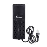 84827 - Regulador Steren Voltaje 1000W 8 Contactos Color Negro