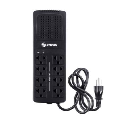 84827 - Regulador Steren Voltaje 1000W 8 Contactos Color Negro