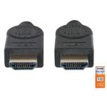 84858 - Cable Manhattan HDMI Alta Velocidad con Canal Ethernet Premium 1m Color Negro