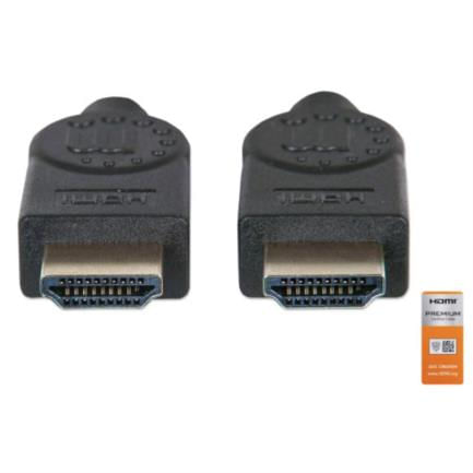 84862 - Cable Manhattan HDMI Alta Velocidad con Canal Ethernet Premium 3m Color Negro