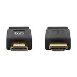 84868 - Cable Manhattan HDMI Plano Alta Velocidad con Ethernet 10m Color Negro