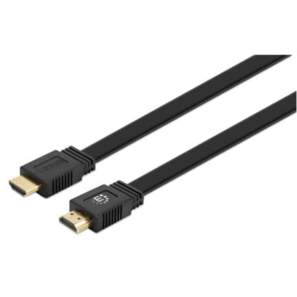 84867 - Cable Manhattan HDMI Plano Alta Velocidad con Ethernet 10m Color Negro