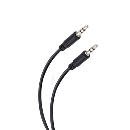 84919 - Cable Steren Audio Auxiliar Plug a Plug 3 5mm 1 8m Color Negro