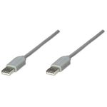 84243 - Cable Manhattan USB A-A 1 8m Color Gris